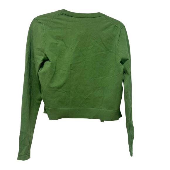 J. Crew Women's Jackie Cardigan in Premium Ultra-Fine Cotton Blend Grass S NWT - Picture 6 of 11